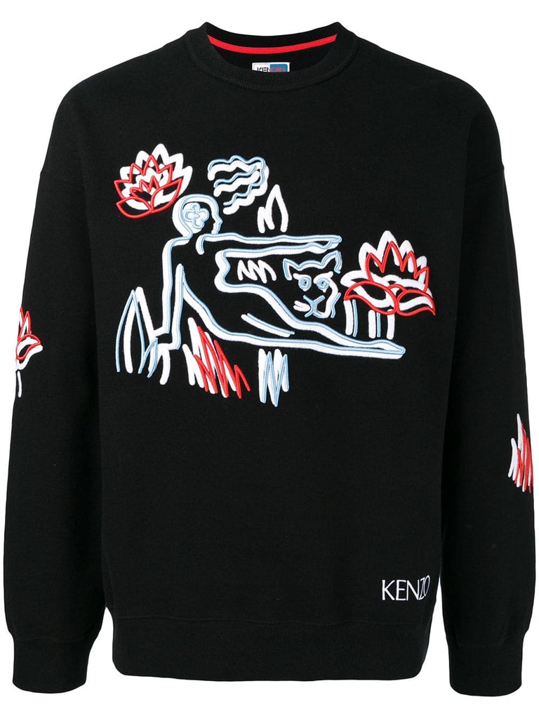 embroidered sweatshirt