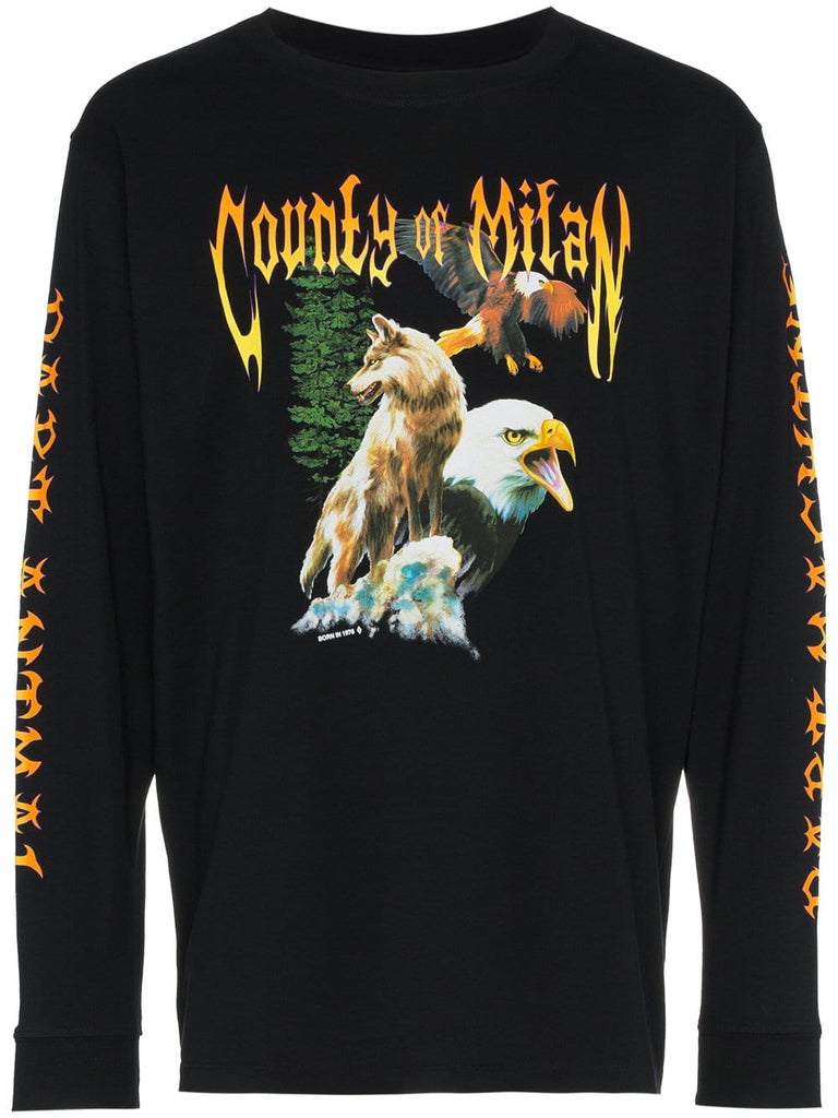 wolf eagle long sleeve t-shirt