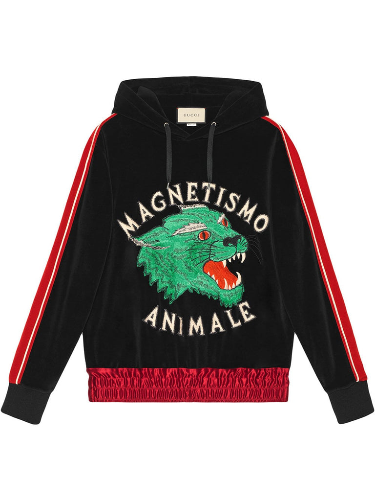 "Magnetismo Animale" chenille sweatshirt