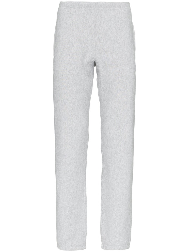 grey reverse weave terry cotton sweat pants