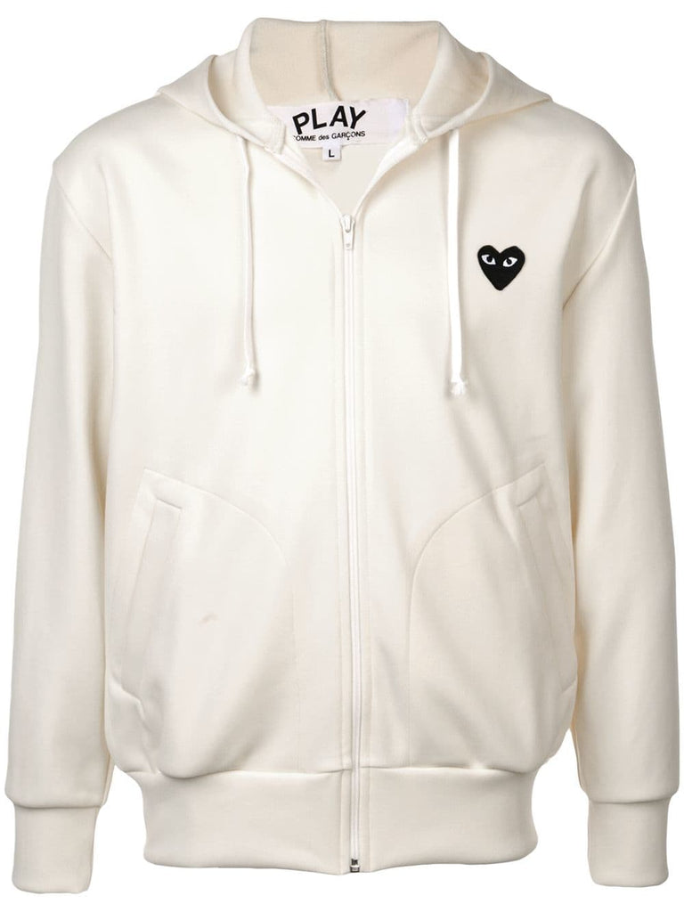 heart logo zipped hoodie