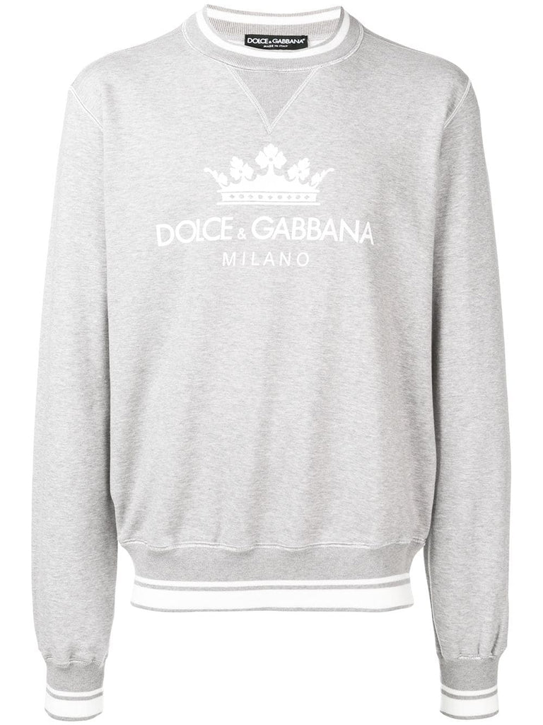 cuffed stamped sweatshirt