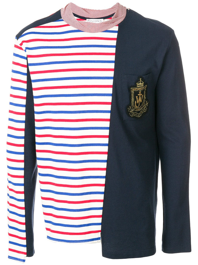 Panelled Breton Long Sleeve T-shirt