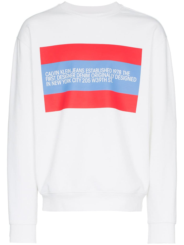 Logo crew neck sweatshirt