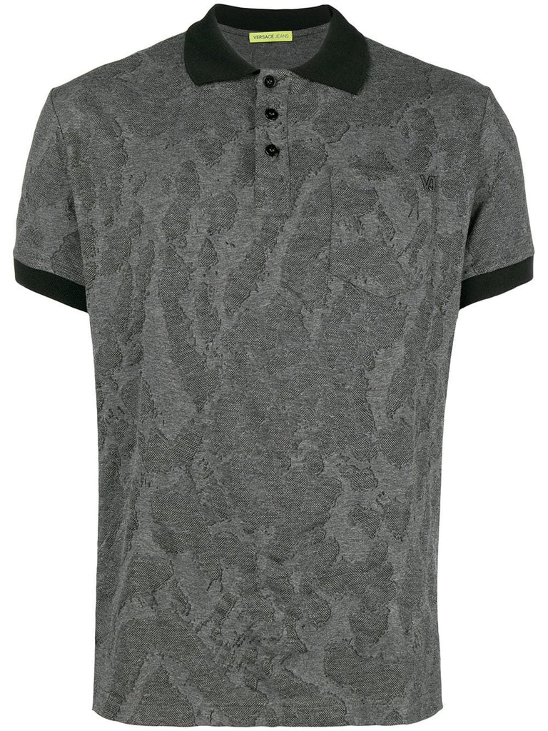 textured polo shirt