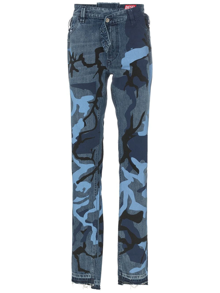 camo print jeans