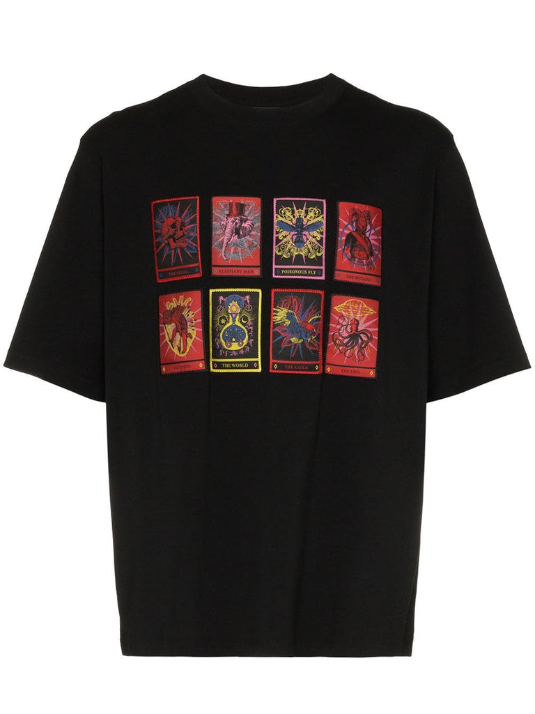 Tarot card printed cotton t-shirt