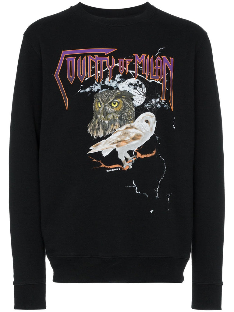 owl print sweatshirt