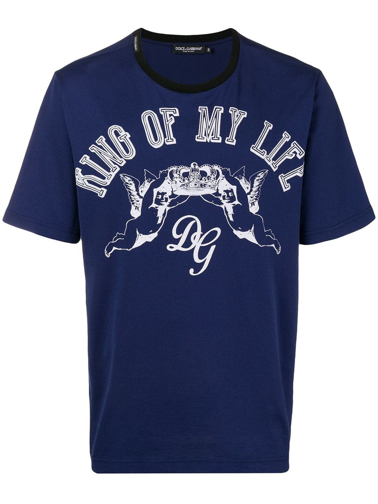 King of My Life print T-shirt