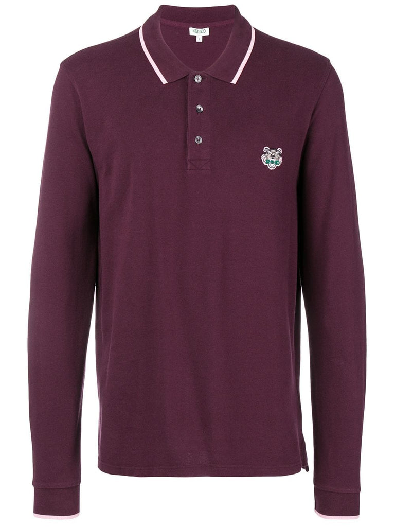 longsleeved Tiger polo shirt