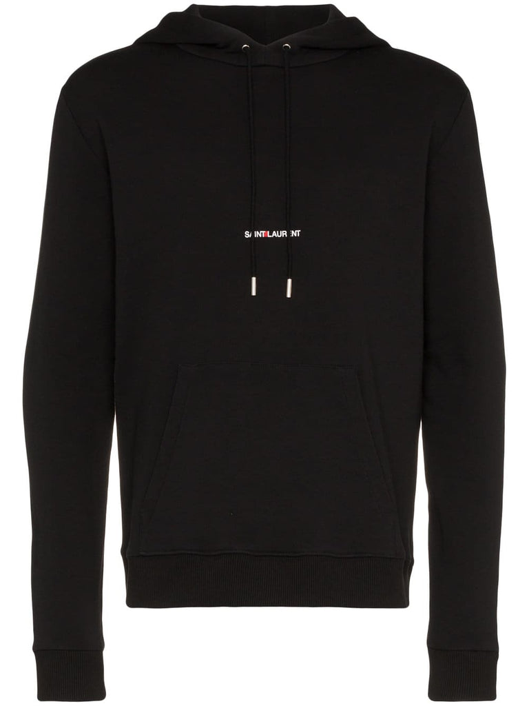 logo print hoodie