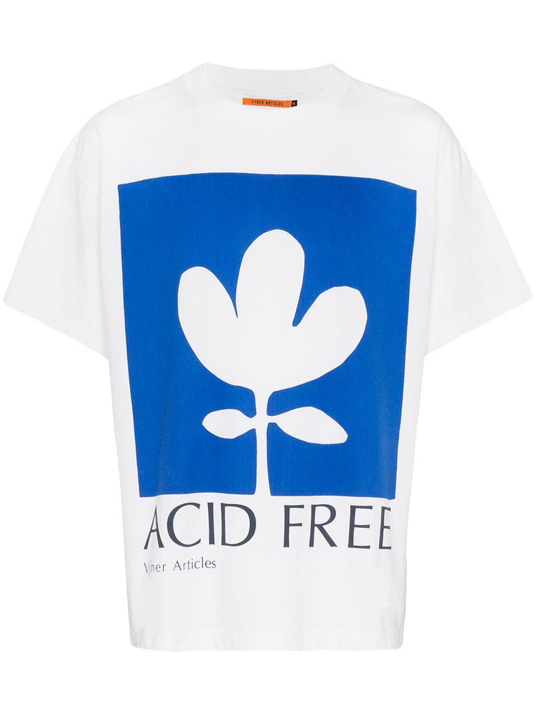 Acid Free' printed cotton t-shirt