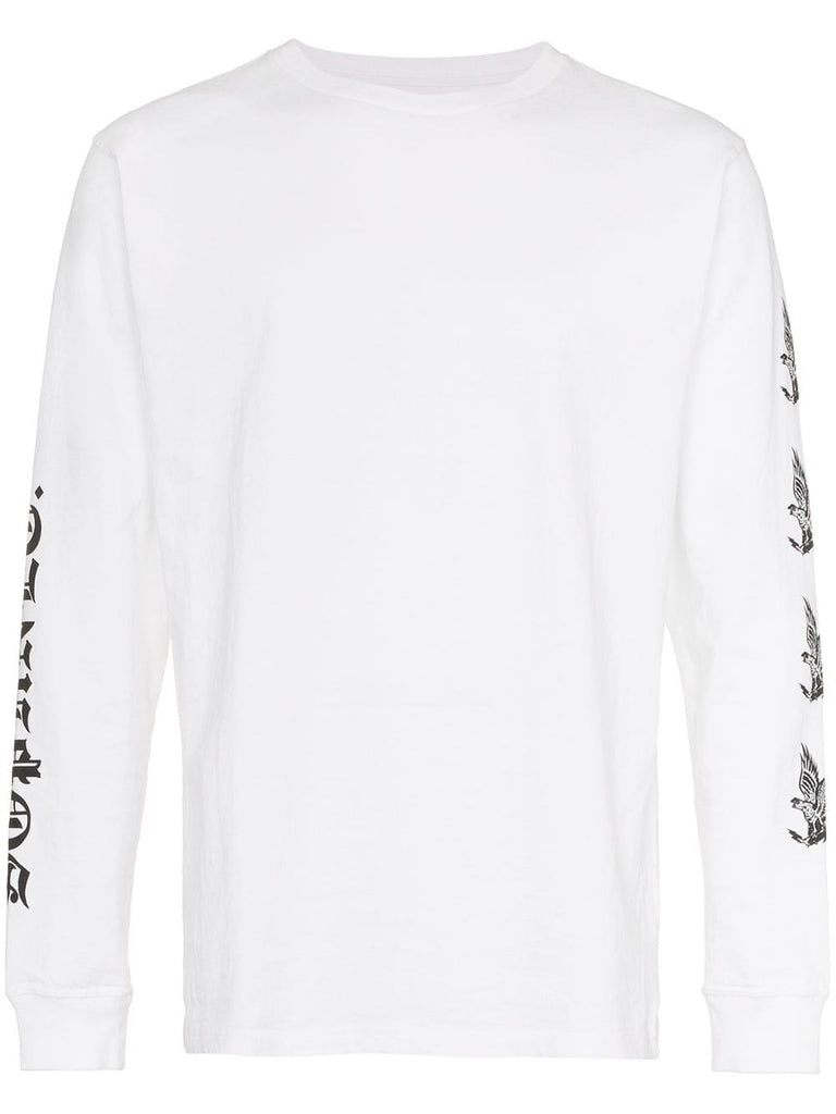 eagle print long sleeved t-shirt