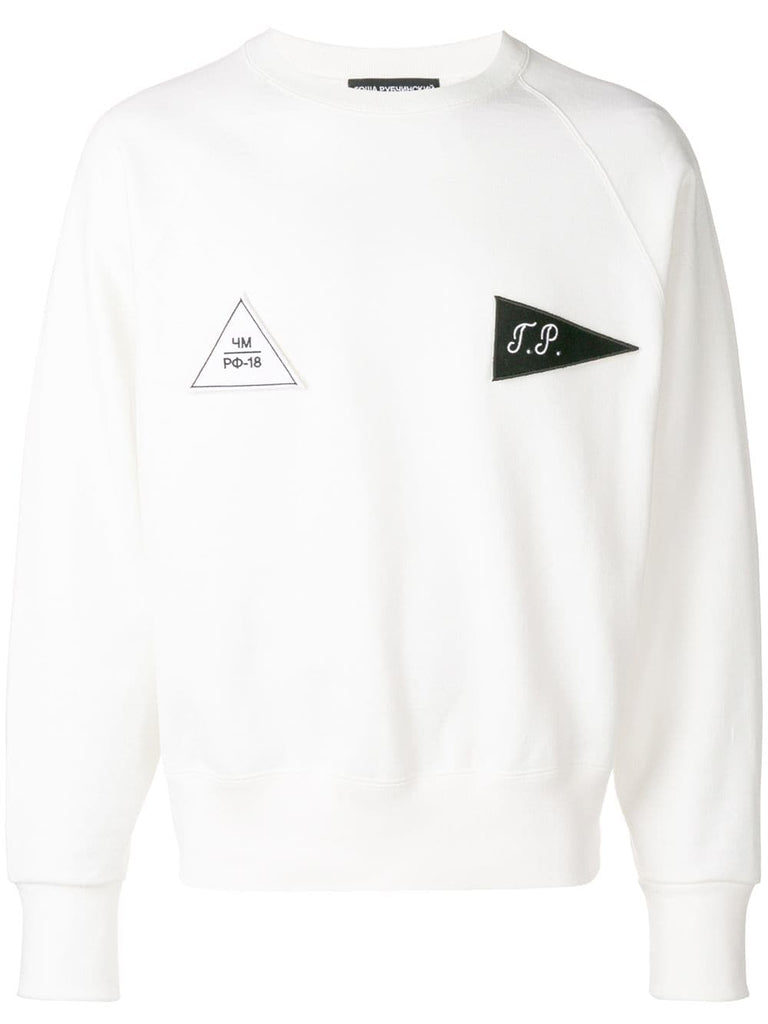 patch detail sweatshirt