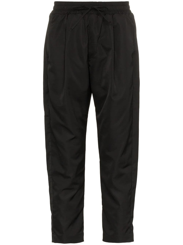 shell cropped track pants