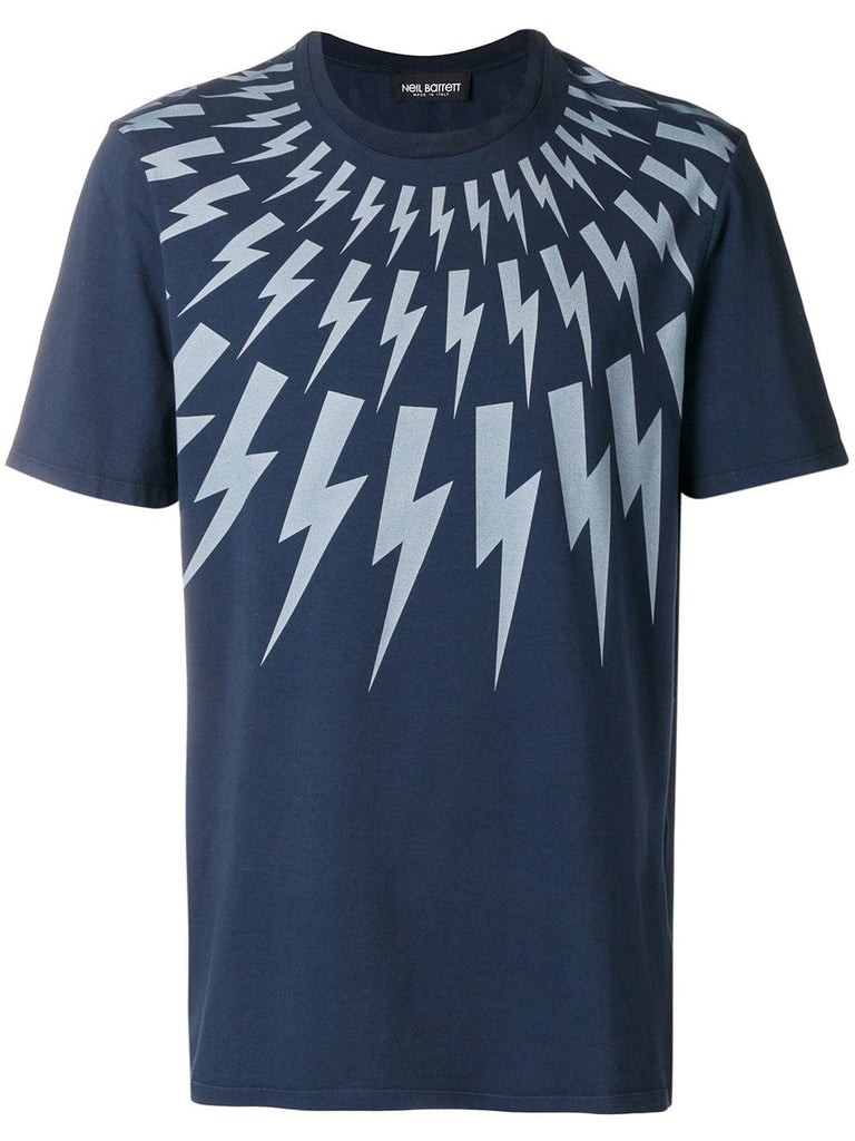 lightning print T-shirt