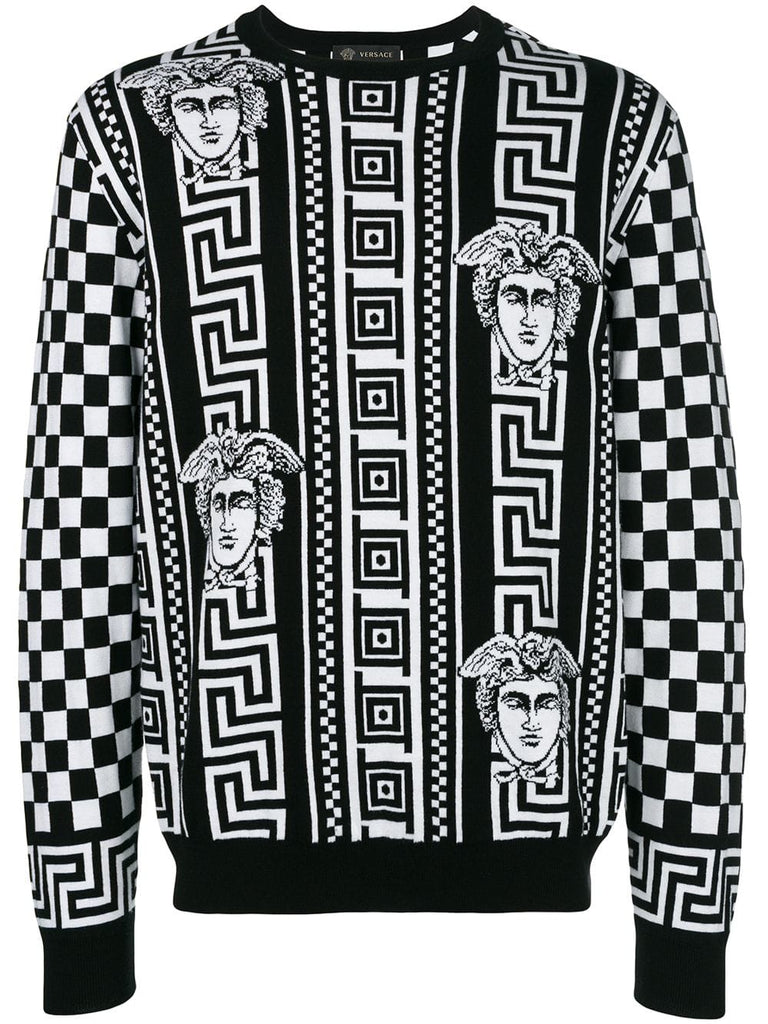 Greek Key print sweatshirt