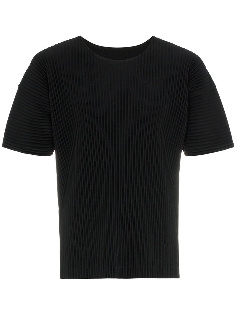 pleated short sleeve t-shirt