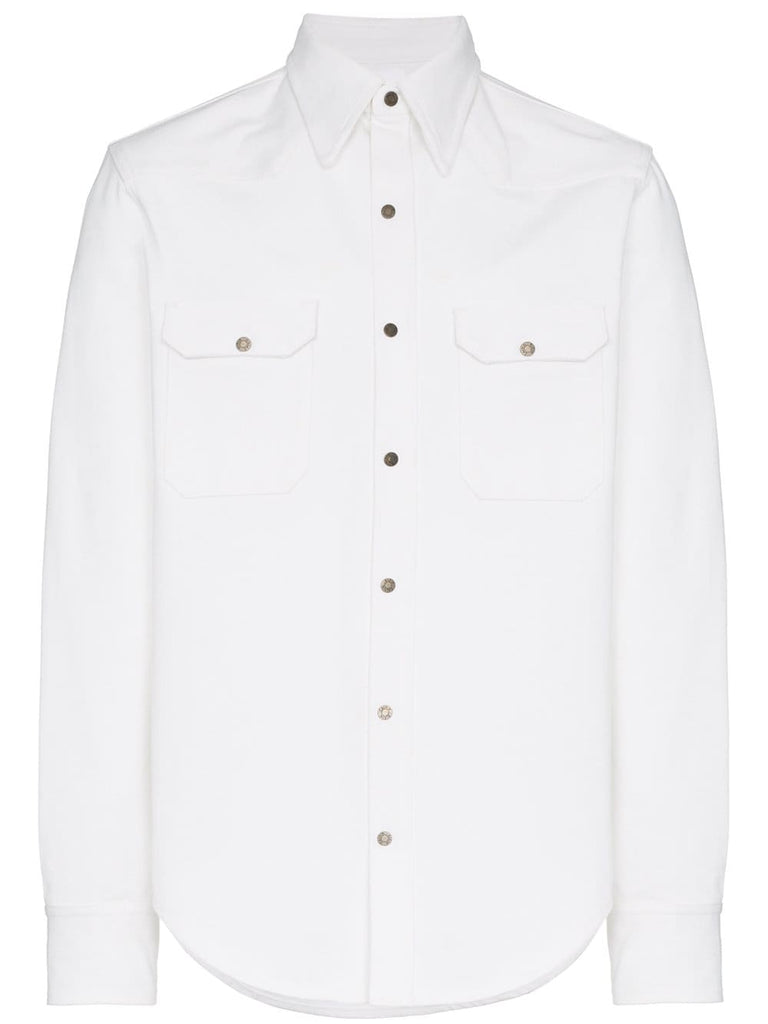 Western long sleeve collar shirt