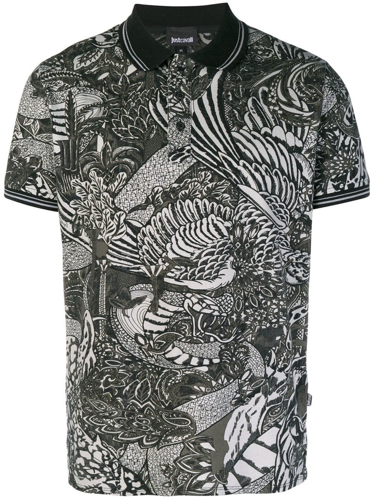 printed polo shirt