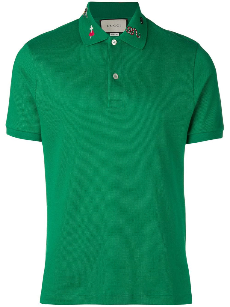 collar motifs polo shirt