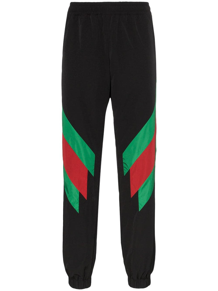 web stripe sweat pants