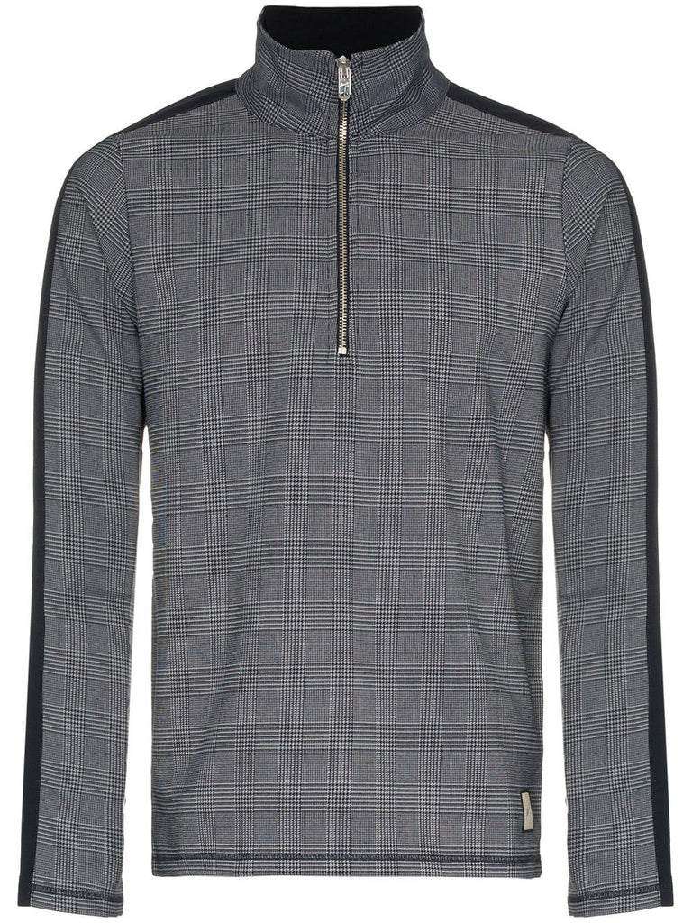 Prince of Wales checked track jacket