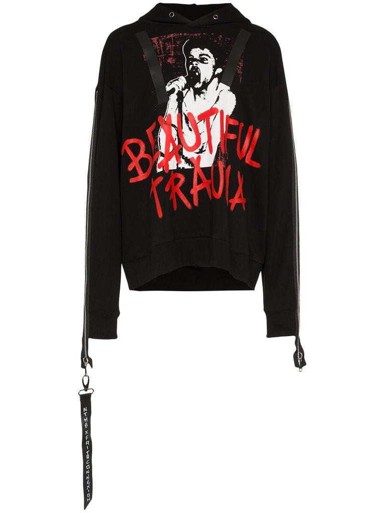 graffiti cotton hoodie