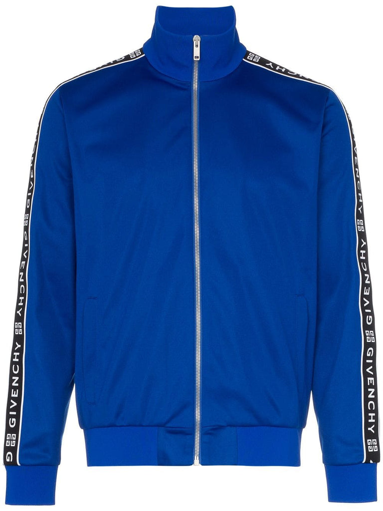 logo stripe track jacket