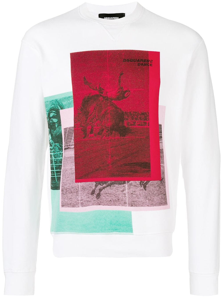 Dance print sweatshirt