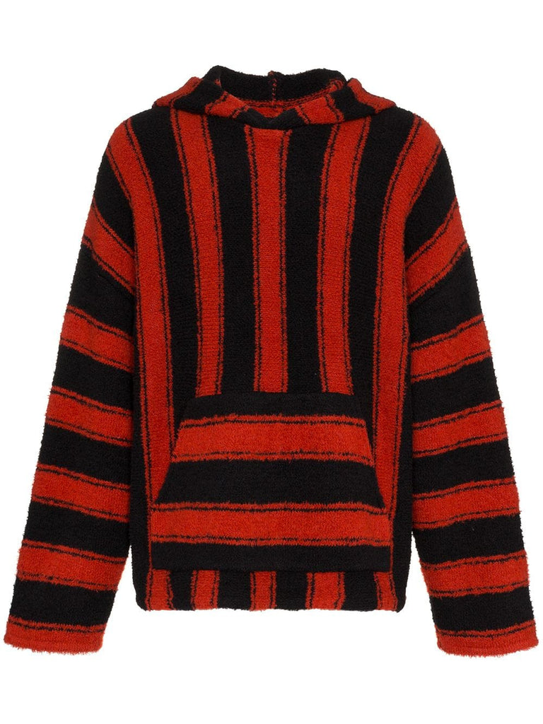 Baja striped knit hoodie