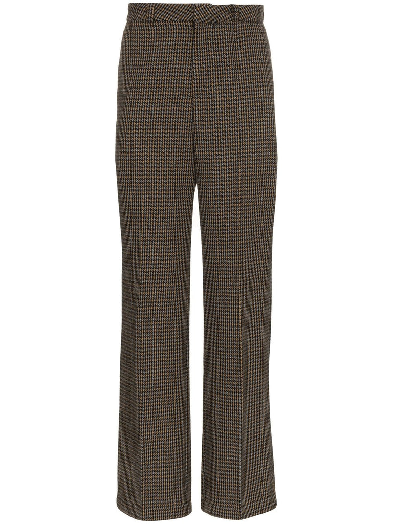 checked tailored trousers