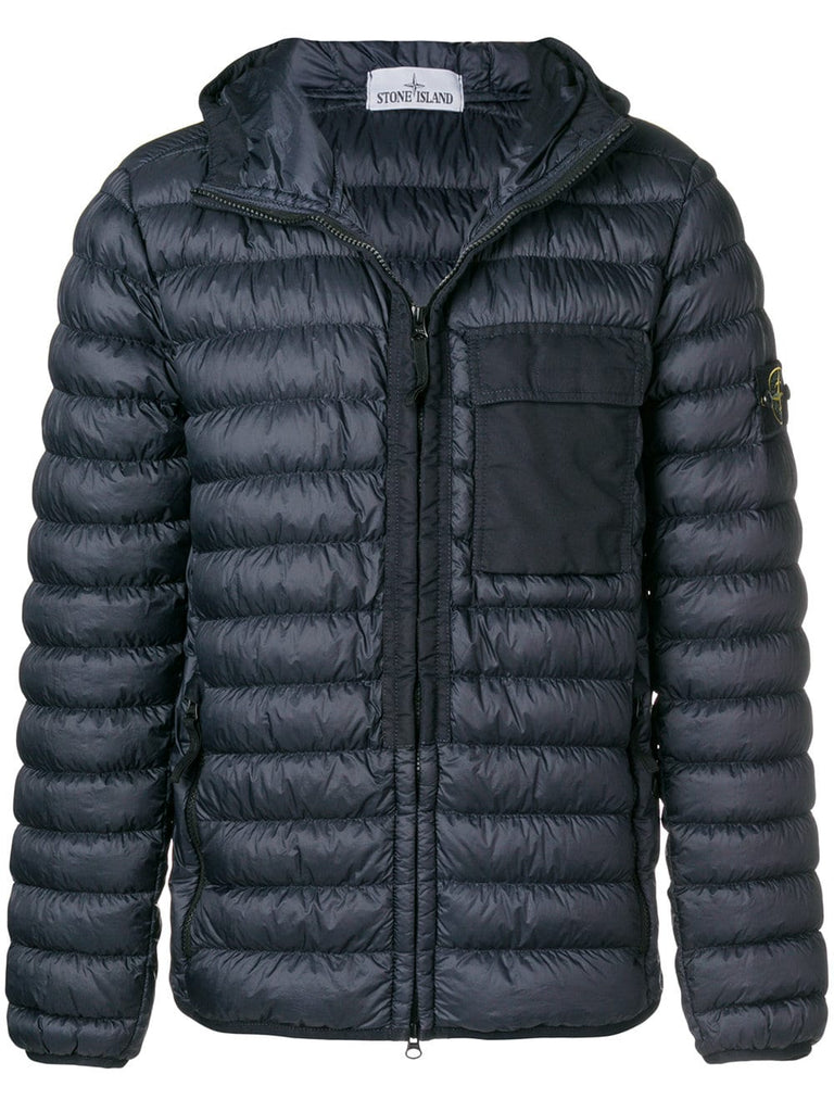 zipped padded jacket