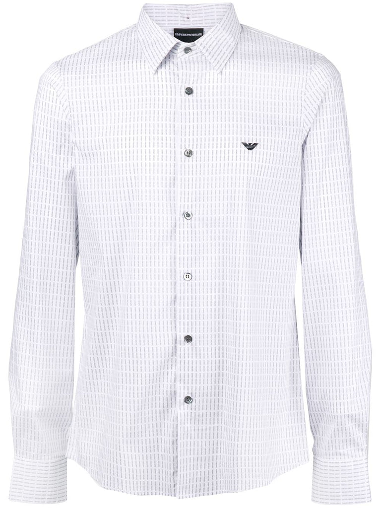 logo embroidered shirt