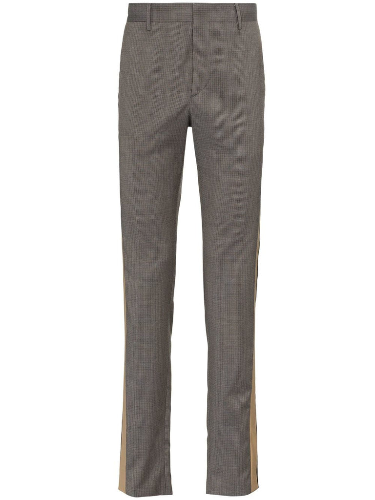 Checked Side Stripe Trousers