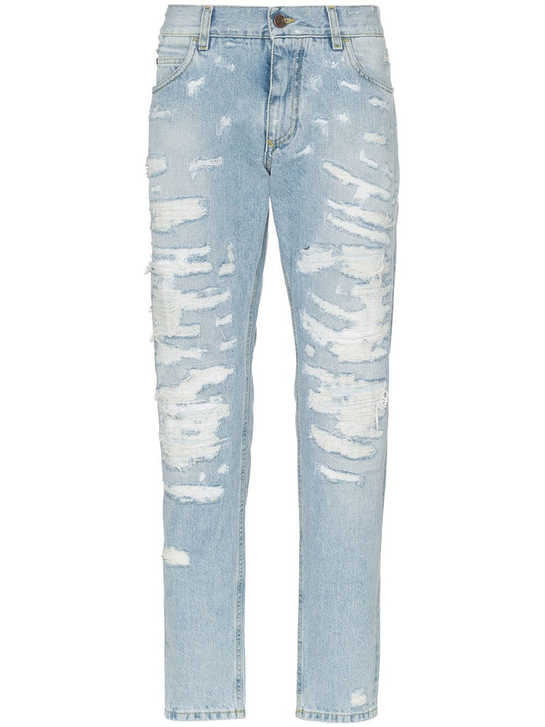 ripped slim fit jeans