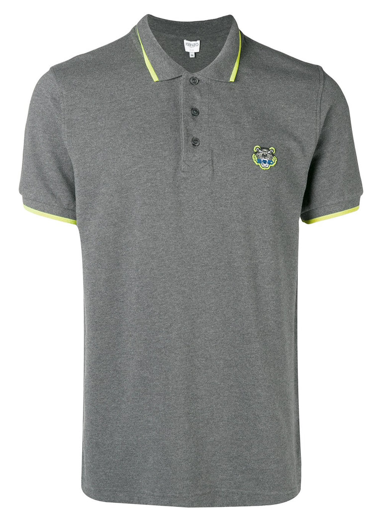 contrast trim polo shirt