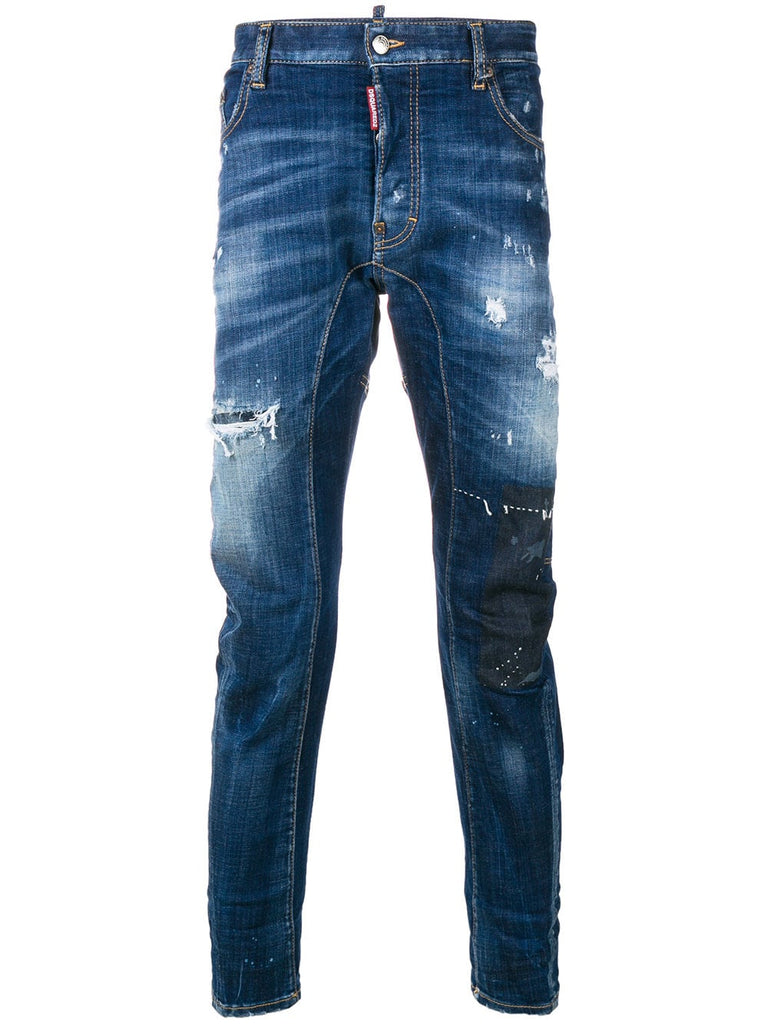 Tidy Biker distressed jeans