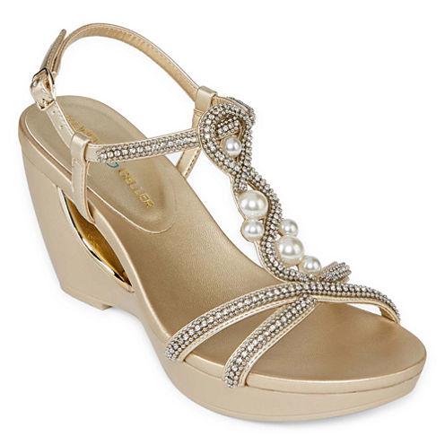 Andrew Geller Allisandra Womens Wedge Sandals