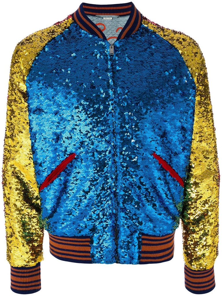 sequin bomber jacket