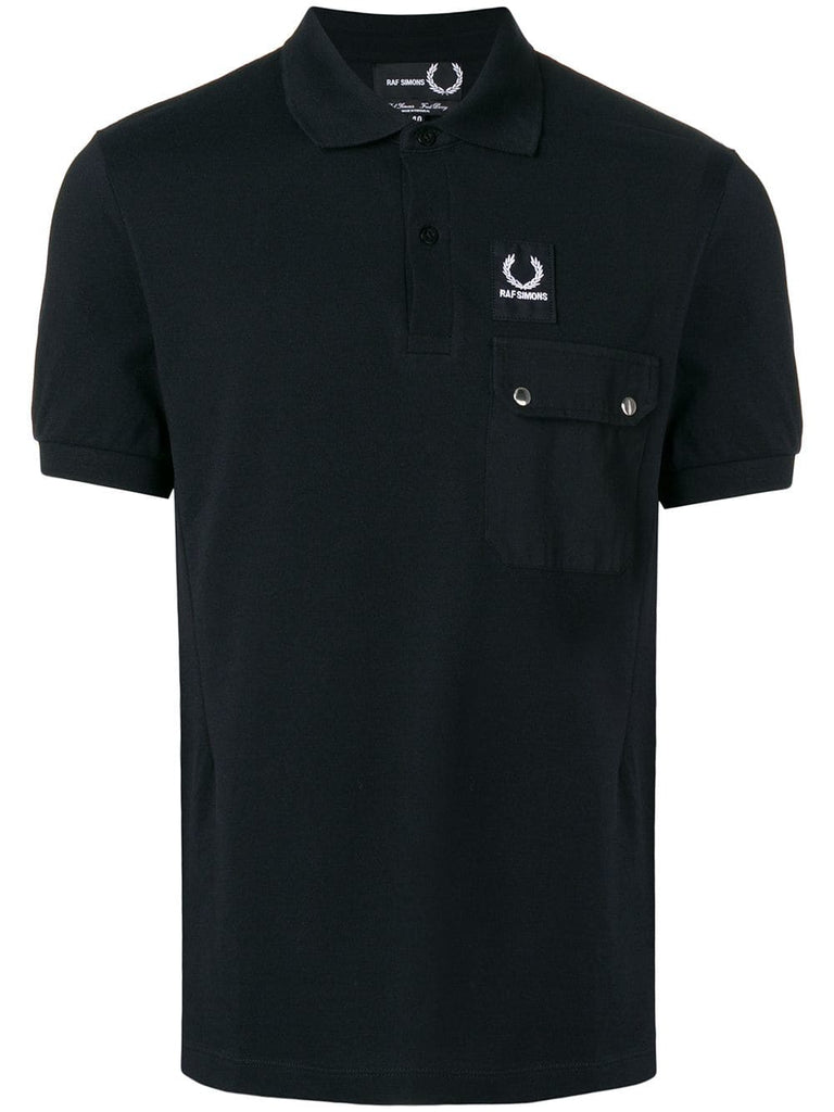 logo patch polo shirt