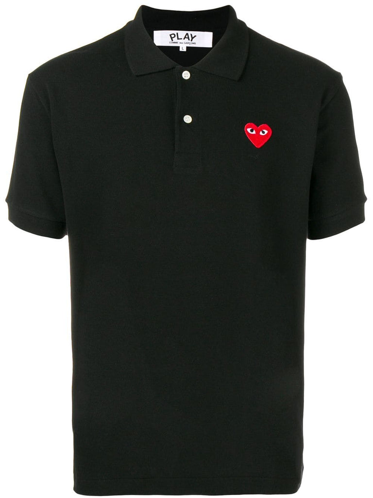 heart motif polo shirt