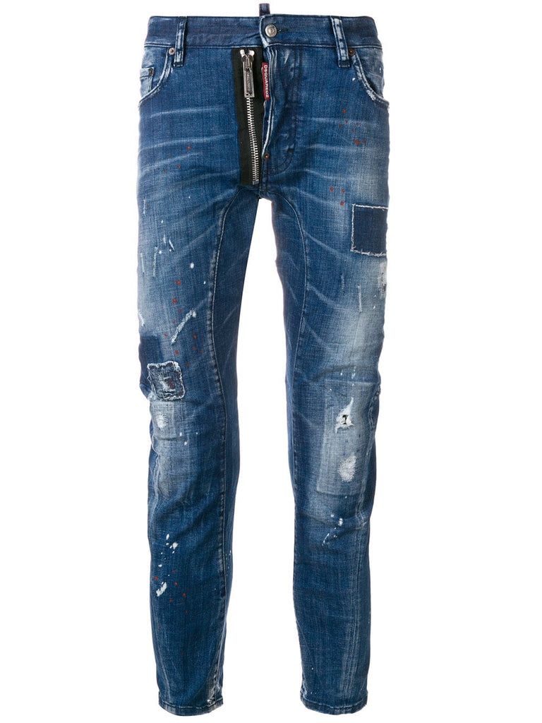 Tider Biker distressed jeans