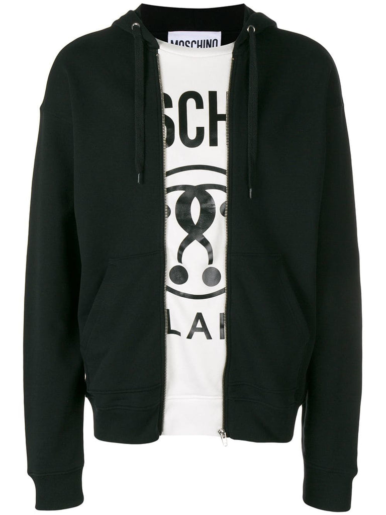 zip front hoodie