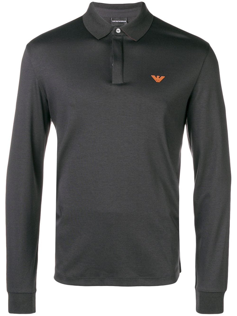 long-sleeved polo shirt