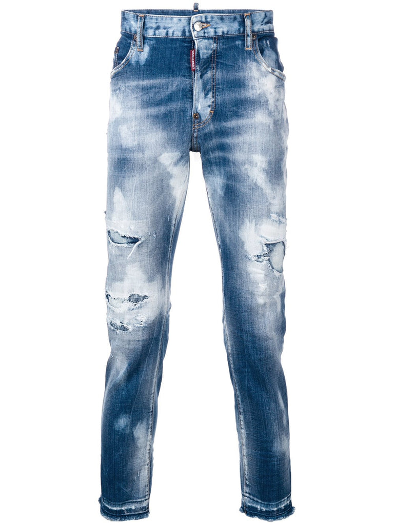 Skater bleached jeans