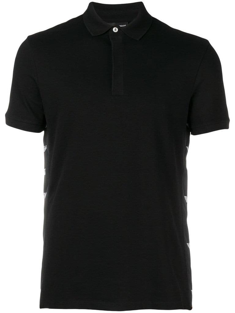 logo sided polo shirt