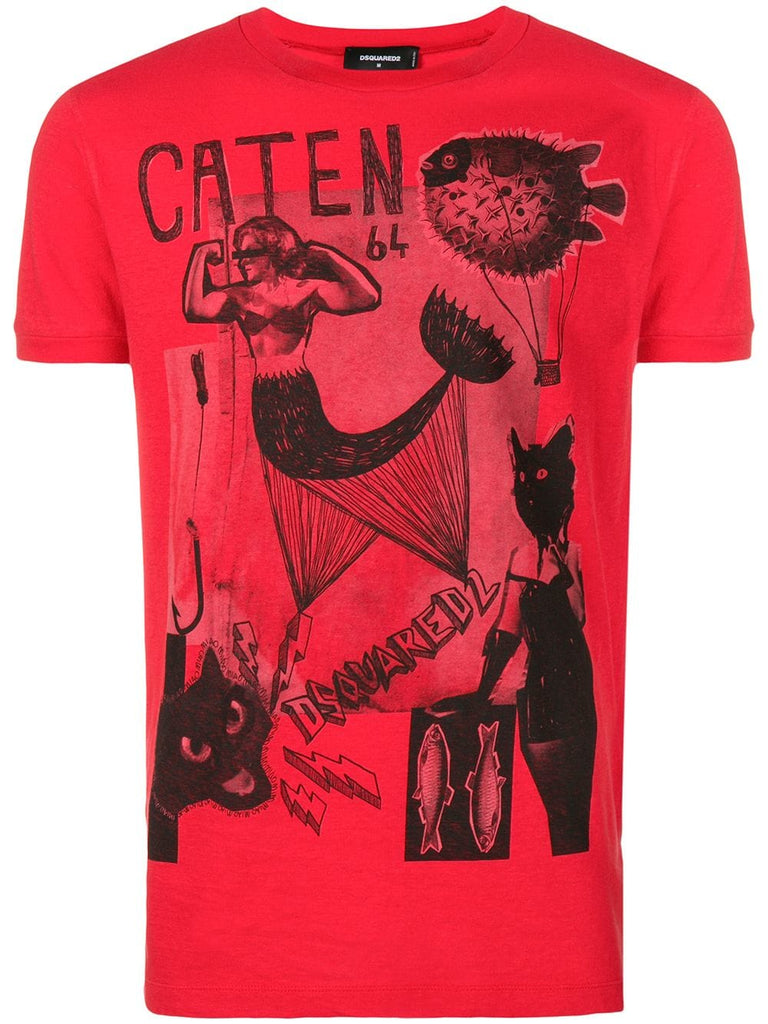 Caten print T-shirt