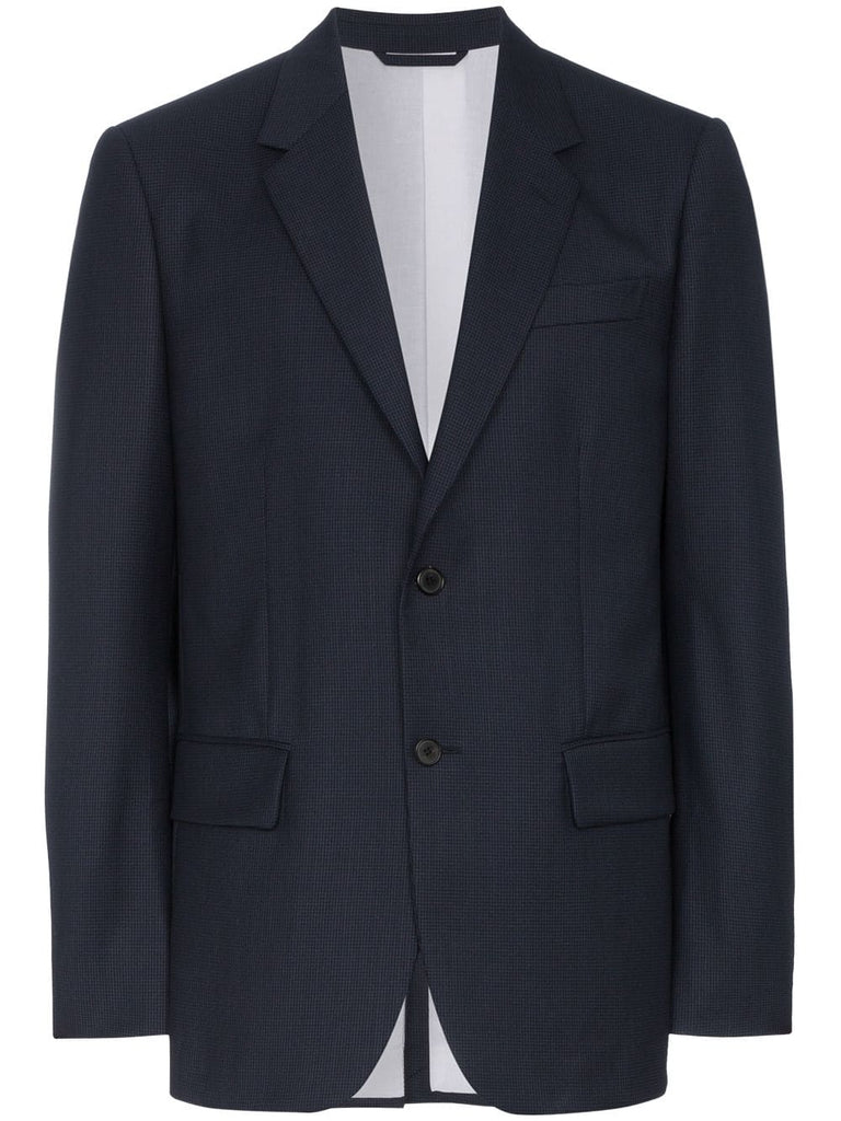 single-breasted wool blazer