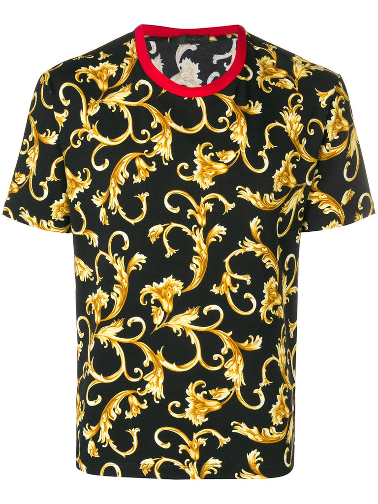 baroque patterned T-shirt